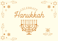 Hannukah Celebration Postcard