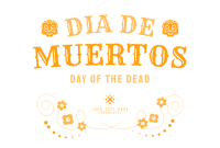 Festive Dia De Los Muertos Pinterest Cover