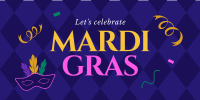 Mardi Gras Celebration Twitter Post