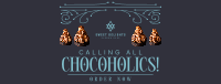 Chocoholics Dessert Facebook Cover Image Preview