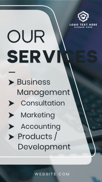 Corporate Our Services YouTube Short Design