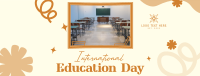 Education Day Celebration Facebook Cover Design