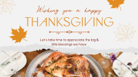 Thanksgiving Day Greetings Facebook Event Cover Design