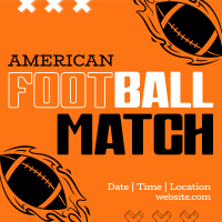 American Football Match Instagram Post Image Preview