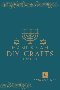 Floral Hanukkah Pinterest Pin Image Preview