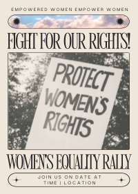 Modern Nostalgia Women's Rally Poster