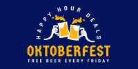 Oktoberfest Happy Hour Deals Twitter Post