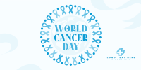 Cancer Day Ribbon Twitter Post