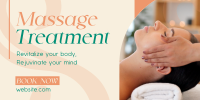 Simple Massage Treatment Twitter Post