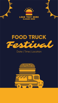 Festive Food Truck Facebook Story