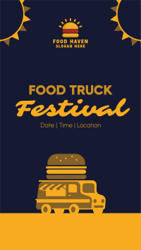 Festive Food Truck Facebook Story Image Preview