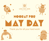 Hooray May Day Facebook Post