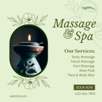 Spa Available Services Instagram Post