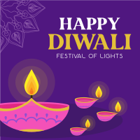 Diwali Festival Instagram Post Design