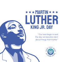 President Martin Day Instagram Post Design