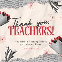 Teachers Day Collage Linkedin Post Design