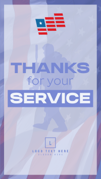 Simple Veterans Day Greeting Instagram Reel