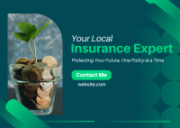 Insurance Expert Protect Policy Postcard