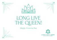 Long Live The Queen! Postcard