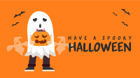 Trick or Treat Ghost Facebook Event Cover