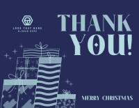 Christmas Party Gifts Thank You Card