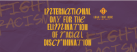 Stop Racial Discrimination Facebook Cover Image Preview