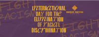 Stop Racial Discrimination Facebook Cover Image Preview