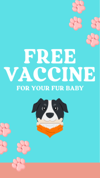 Quirky Dog Vet Vaccine Facebook Story