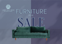 Sofa Furniture Sale Postcard