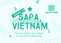 Travel to Vietnam Postcard Design