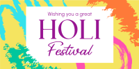 Holi Festival Twitter Post