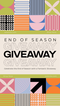 Geometric Conservative Season End Giveaway Instagram Reel Image Preview