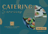 Catering Postcard example 4