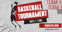 Sports Basketball Tournament Facebook Ad Design