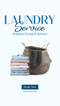 Laundry Delivery Services Instagram Reel