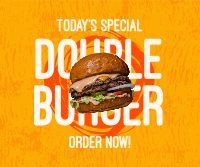 Double Burger Facebook Post