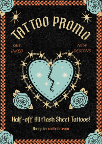 Retro Tattoo Shop Poster