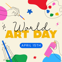 World Art Day Instagram Post