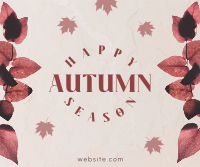 Autumn Season Leaves Facebook Post Design