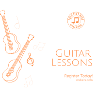 Guitar Lesson Registration Instagram Post Design