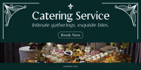 Elegant Catering Service Twitter Post