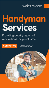 Corporate Handyman Services TikTok Video Design