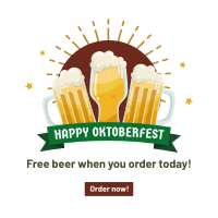 Cheers Beer Oktoberfest Instagram Post