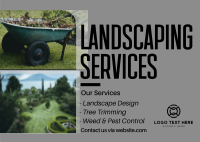 Landscaping Services Postcard