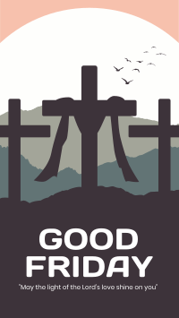 Good Friday Scenery Facebook Story Design