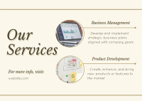 Services for Business Postcard