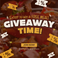 Food Voucher Giveaway Instagram Post Design