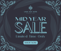 Mid-Year Sale Floral Facebook Post