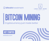 Start Bitcoin Mining Facebook Post