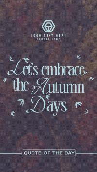 Trendy Autumn Greeting Instagram Reel